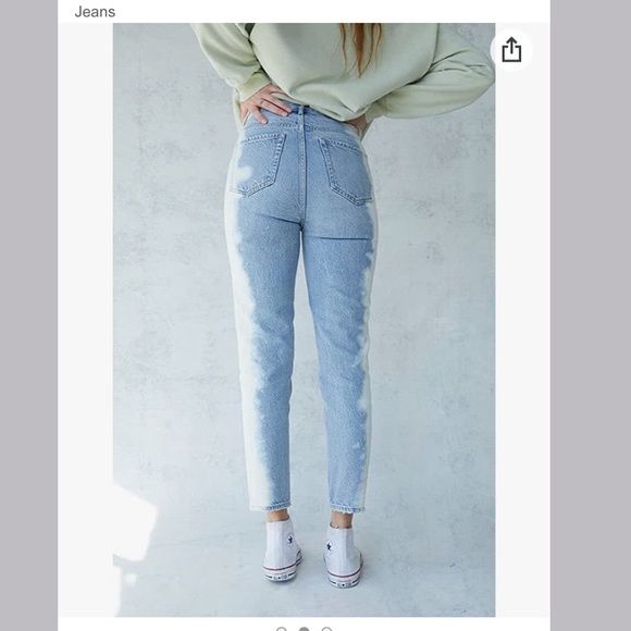 NWT Pacsun ultra high rise slim jeans dip tie size 24 - Picture 14 of 16